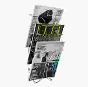 Broschyrställ A4 för vägg, 3-fack