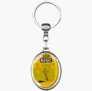 Nyckelring Oval Metall, 100 st