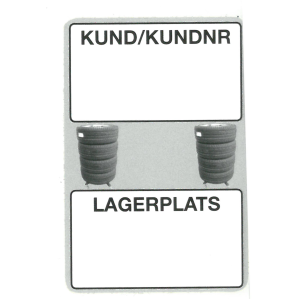 Däckhotellsticker, 250 st