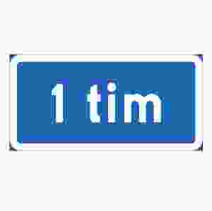 Parkeringsskylt 1 timme