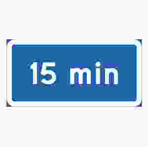 Parkeringsskylt 15 min