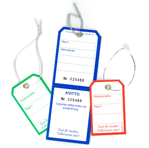 Nyckellappar Standard, 1000 st