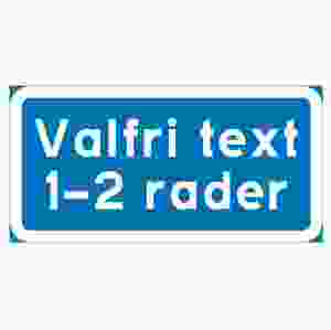 Parkeringsskylt Valfri text 1-2 rader