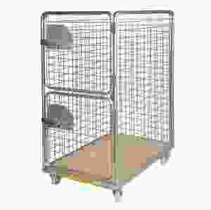 Rullcontainer med träbotten