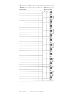 Tidkort för Amano PIX 200, 250 st